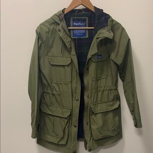 Penfield army green rain jacket